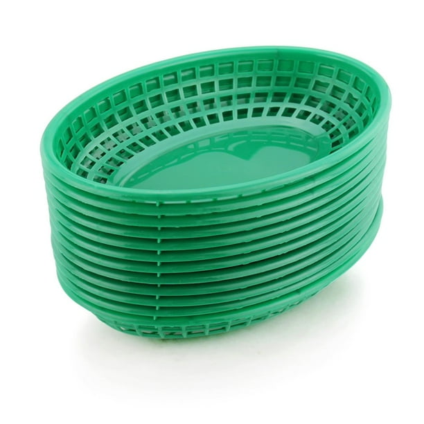 Fast Food Baskets New Star Foodservice 44126, juego de 12 unidades, color verde