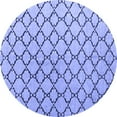 thumbnail image 1 of Ahgly Company Indoor Round Trellis Blue Contemporary Area Rugs, 4' Round, 1 of 4