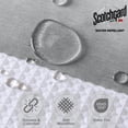 thumbnail image 2 of Cortina de ducha Madison Park Spa Waffle Weave 180 x 200 cm, color gris, 2 of 8