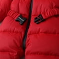 thumbnail image 5 of GYRATEDREAM Infant Toddler Boys Girls Snowsuit Newborn Winter Coat Warm Hooded Romper Jumpsuit Outwear Jacket for 6-9M Red, 5 of 9