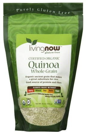 NOW Foods Living Now Organic Quinoa Whole Grain 16 oz