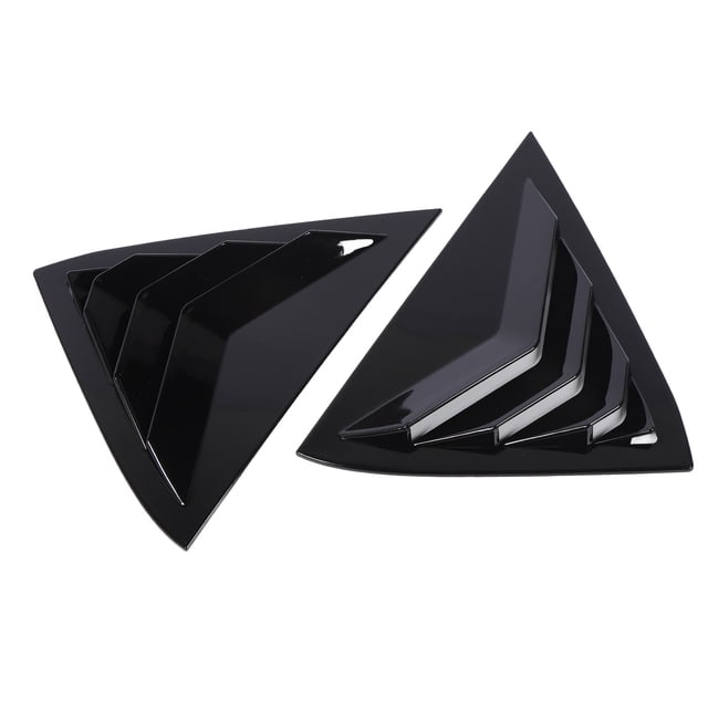 Rear Window Louver Air Scoop Cover Blind, Rear Side Window Louver Privacy Protection Reduce Temperature with Sporty Appearance, ABS Material for MK7 7.5 2008 to 2017