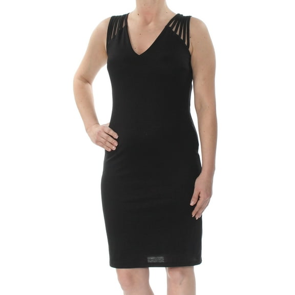 BAR III $59 Womens New 1601 Black Strappy Sleeveless Sheath Dress S B B