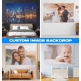thumbnail image 2 of Custom Tapestry Personalized Backdrop with Text Customized Wall Hanging for Room Activity Party Wedding Birthday Gift and Bedroom Aesthetic,Horizontal,72x63 Inch, 2 of 5