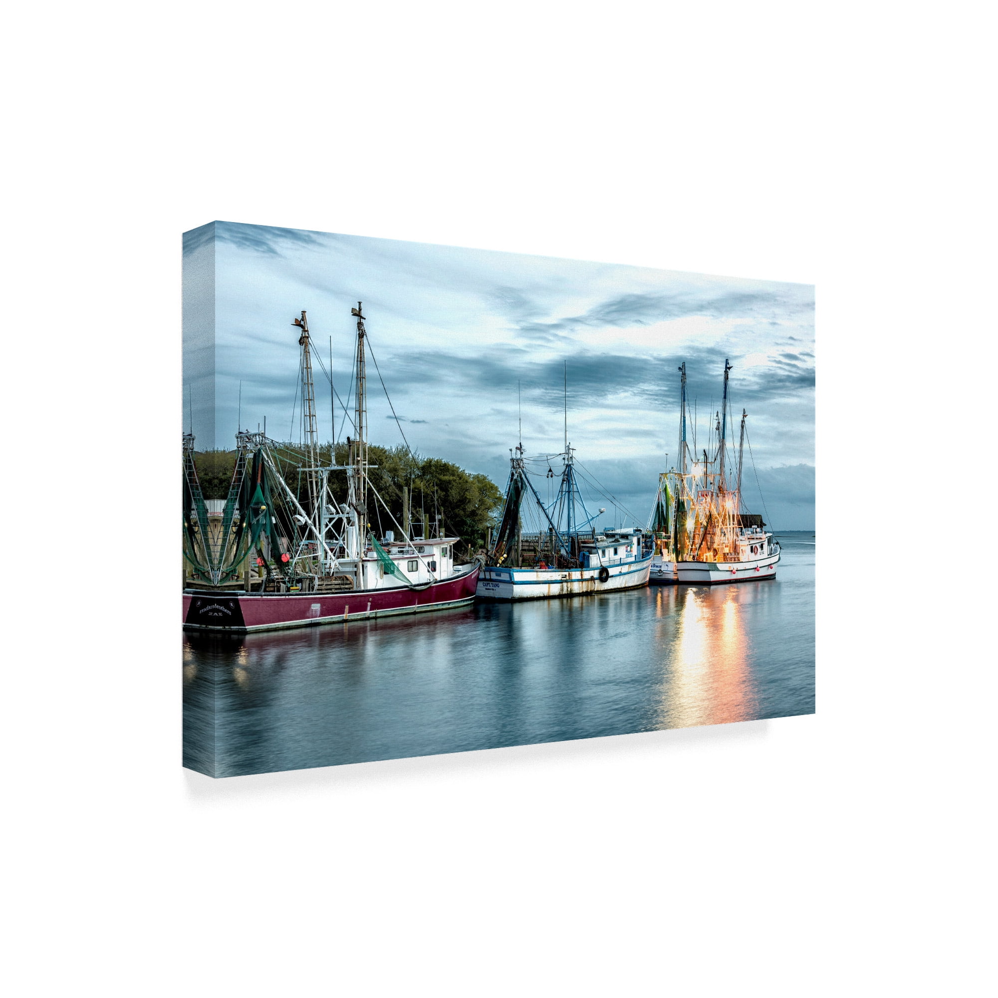 Trademark Fine Art 'The Shrimping Fleet' Canvas Art by Danny Head