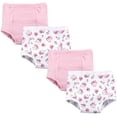 thumbnail image 2 of Luvable Friends Baby and Toddler Girl Cotton Training Pants, Floral, 12-18 Months, 2 of 2