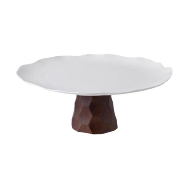 Soporte para pasteles Exhibidor de cupcakes Plato para cupcakes con pedestal alto Soporte para pasteles con pedestal para 10 pulgadas