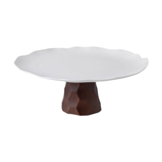 Soporte para pasteles Exhibidor de cupcakes Plato para cupcakes con pedestal alto Soporte para pasteles con pedestal para 10 pulgadas