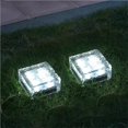 thumbnail image 1 of Waterproof Ice Cube Solar Lamp Frosted Glass Solar Brick Light Frosted Glass Brick Lamp, 1 of 9
