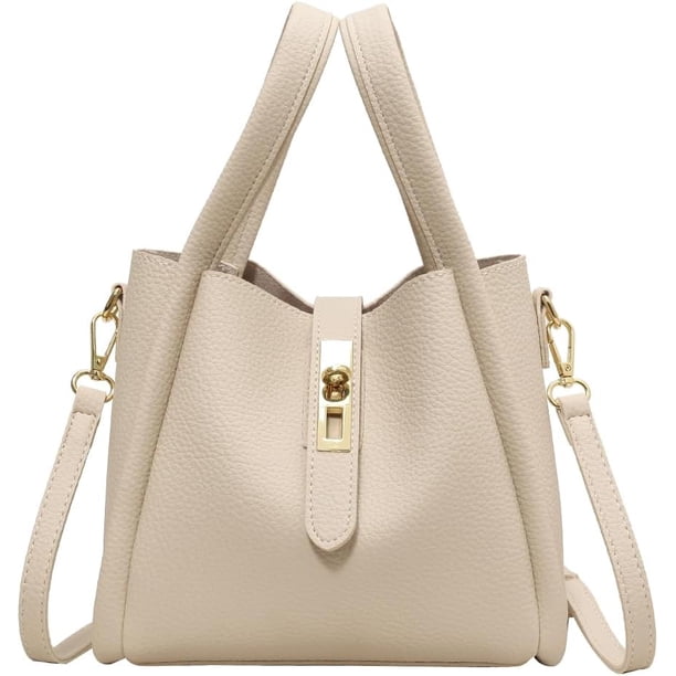 LHSHIDU Bucket Bags for Women Trendy Shoulder Purse Satchel Handbag Pu Leather Bucket Tote Purse Top-handle Bag Fall Purse