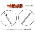 thumbnail image 2 of ALEKO BBQSS Brochettes de Barbecue Réutilisables en Acier Inoxydable - 17 Pouces - Lot de 6, 2 of 5