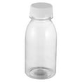 thumbnail image 2 of 8 oz Clear Empty Plastic Bottle – Souew 250ml Thickened Beverage Container with Lid, Reusable Juice Bottle for Fridge, Water, Shots & Homemade Drinks,, 2 of 4