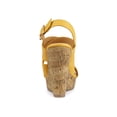 thumbnail image 2 of BLISSFUL STEP Sandales pour Femmes Talons Plateforme Bride à la Cheville Sandales Compensées Jaune 8, 2 of 7