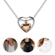 thumbnail image 4 of KAKOWELY Collar de urna para mascotas, collar de cremación de cenizas, collar con colgante de corazón para mujer, 4 of 5