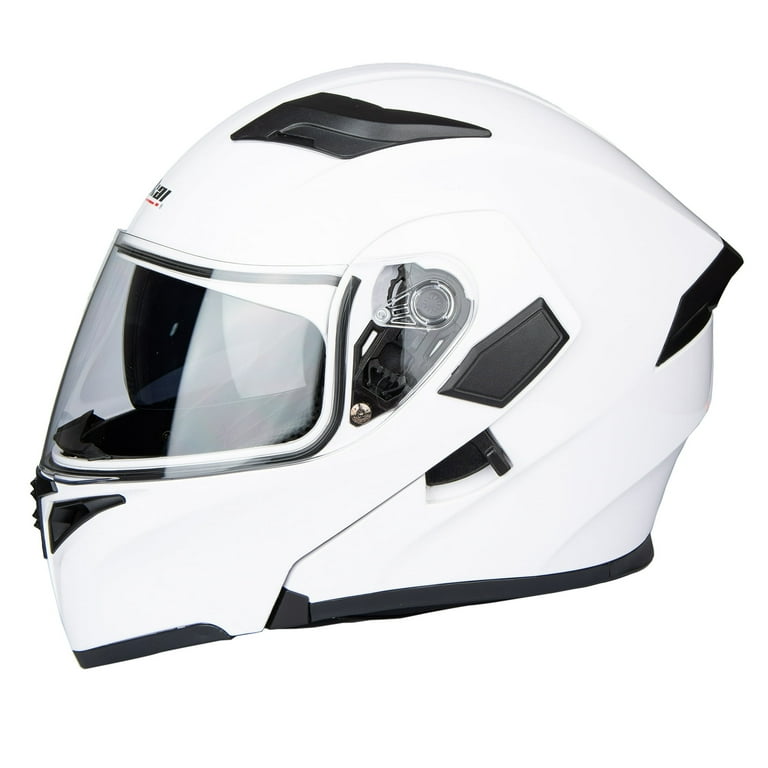 Adult Full Face Motorcycle Helmet with Dual Visor, Sun Shield, Flip up  Modular Design, DOT Approved - Walmart.com