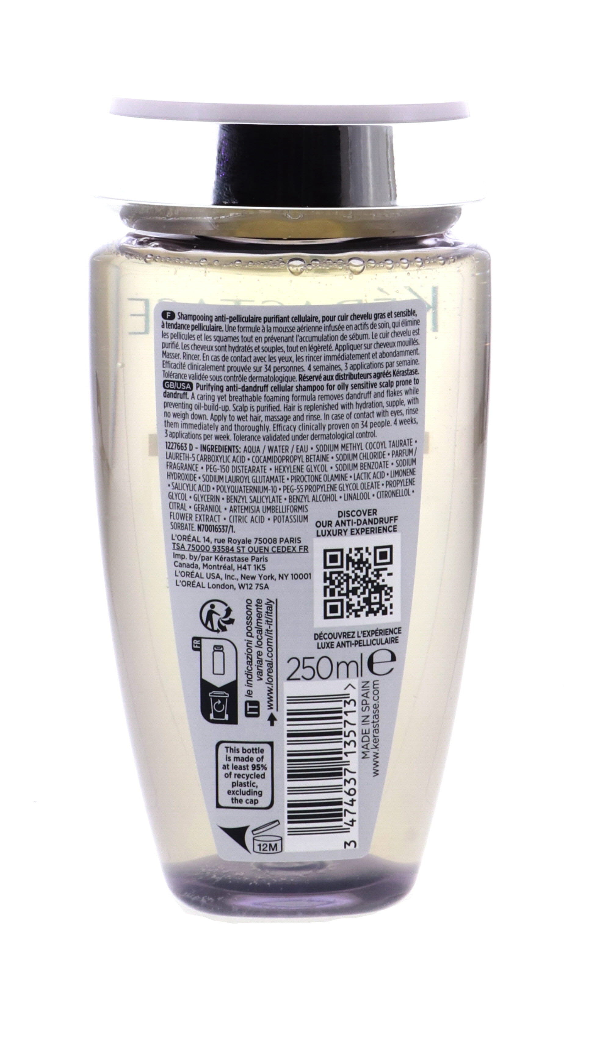 Kerastase Symbiose Anti-Dandruff Shampoo, Exfoliates Scalp