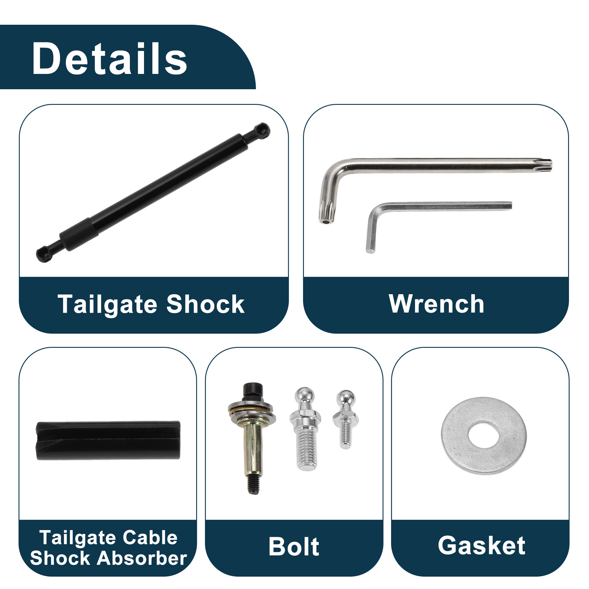 Unique Bargains Tailgate Assist for Dodge 1500/2500/3500 2002-2008 Lift Support Strut