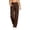 Brown, variant on Inleife Women Solid Cargo Yoga Pants High Waist Flared Workout Trousers Multi Pockets Casual Daily Loungewear
