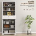 thumbnail image 4 of HOMCOM 72.4" Tall Kitchen Pantry Cabinet, Storage Cabinet with Doors, White, 4 of 10