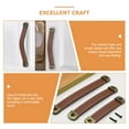 thumbnail image 4 of 6pcs Leather Pull Handles Dresser Handles Drawer Pulls Cabinet Cupboard Door Pulls, 4 of 9