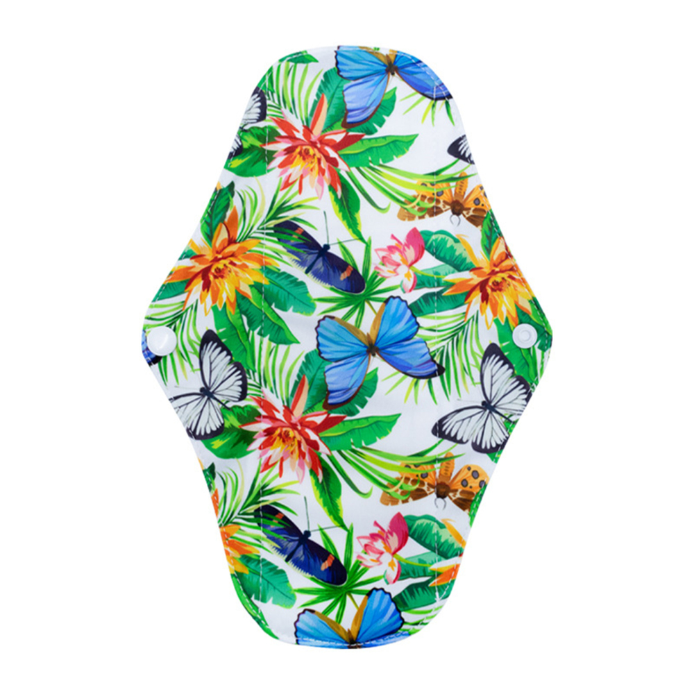 Bamboo Reusable Menstrual Pads Two Snaps Design and Portable Suitable