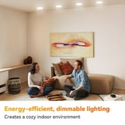 TJOY 6 Pack BR30 Led Bulbs 65W Equivalent, Dimmable Indoor Flood Lights Bulb, E26 Base, 2700K Soft White, 9W, 800 LM, Recessed Lighting Bulb for Ceiling, Recessed Can, Living Room and Kitchen
