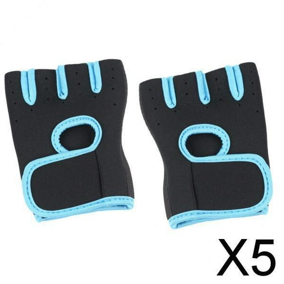 Runquan 5-6pack Men Women Weight Lifting Gloves for Training Workout Fitness Gym Sport 5 Pcs