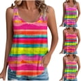 thumbnail image 1 of Ashirexll Débardeurs Sans Manches pour Femmes Été Ample Décontracté Mode Imprimé Col Rond Blouses., 1 of 5