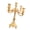 Gold, variant on Luxurious Gold Metal Candelabra With Floral Carvings For Wedding Centerpieces And Home Decor
