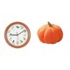 thumbnail image 1 of Reloj de pared con forma de pájaro cantor, almohadas de calabaza para Halloween, relojes de pájaro, relojes de pared, reloj colgante, decoración, almo, 1 of 8