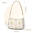 thumbnail image 3 of FORMRS Womens Shoulder Bag with Chain Strap Clutch Purse Cute Tote Handbag, Pastel Pink Geometric, 3 of 7