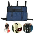 thumbnail image 6 of Walker Bag Multi-pockets Armrest Side Storage Bag for Seniors Elderly Sport Supplies (Blue), 6 of 9