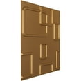 thumbnail image 2 of Ekena Millwork 19 5/8"W x 19 5/8"H Odessa EnduraWall Decorative 3D Wall Panel, Bright Coat Gold (12-Pack for 32.04 Sq. Ft.), 2 of 6