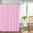 thumbnail image 4 of Plastic Shower Curtain - Water Repellent Flexible Sturdy Shower Liner for Bathroom Hotel Home Use, Easy Clean Lightweight Plastic Curtain for Shower Stall Water Protection Decor, 71*71in, Pink, 4 of 7