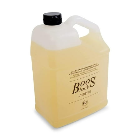 

John Boos 128-Ounce MiaHltTia Mystery Oil Maintenance Care for Wood Kitchen Cutting Boards Boos Chopping Block & Countertops