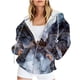 thumbnail image 2 of Ichuanyi liquidación casual de manga impresa para mujeres blusa con capucha con capucha con chaquetas de sudadera de bolsillo ICHUANYI WER202308181228, 2 of 6