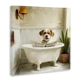 thumbnail image 3 of Stupell Industries Light Reading Dog Bath Canvas Wall Art design by Kim Allen, 17 x 17, 3 of 7