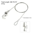 thumbnail image 2 of Unique Bargains Adjustable Picture Hanging Wire Kit 2M Electroplating Load 66lbs 4Pack, 2 of 5
