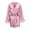 Pink, variant on Babysbule Womens Fall Plus Top Sets Outfit Women's Casual Homewear Long-Sleeve Tops Trousers Turndown Collar Night Pajamas Suits