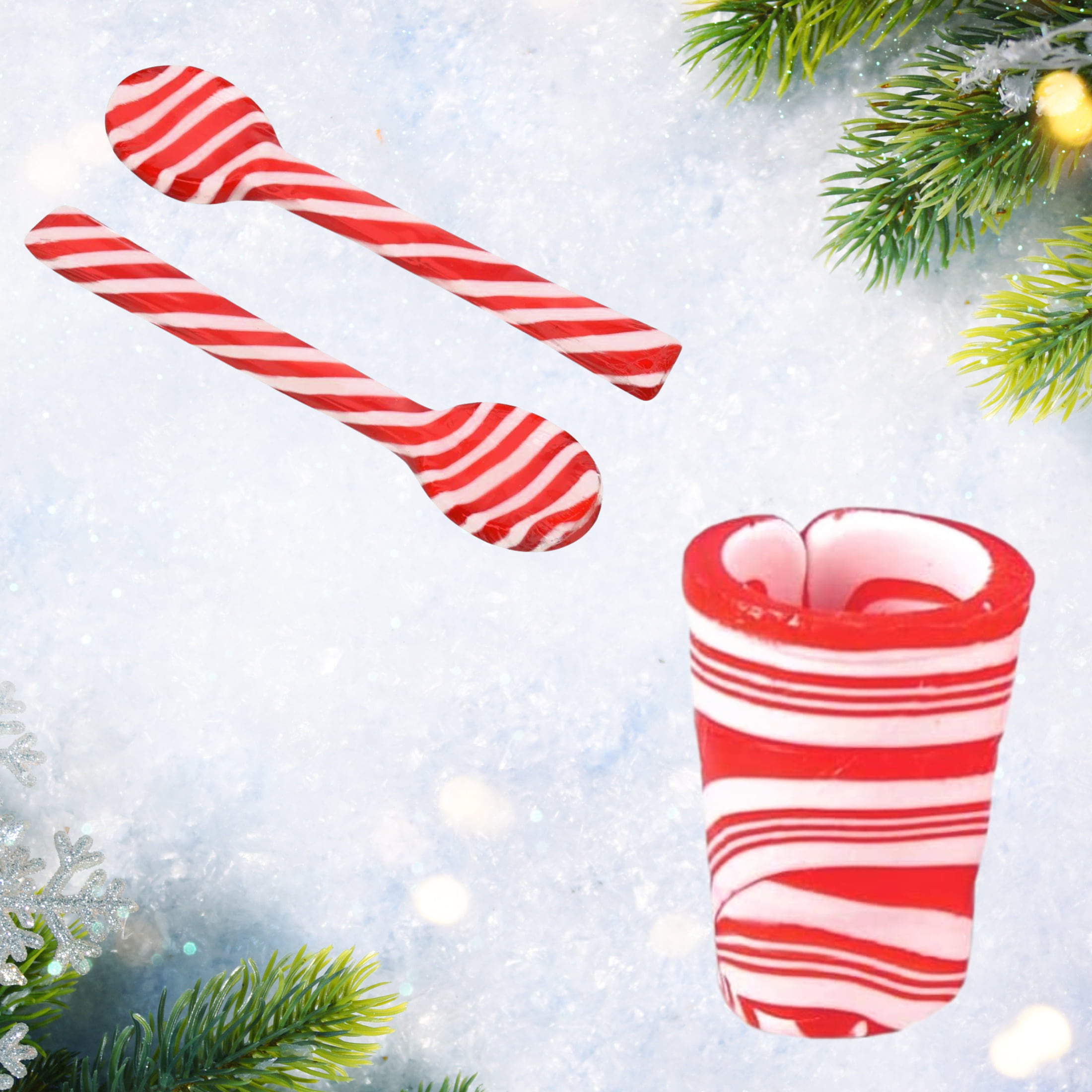Peppermint Candy Cups  Peppermint Candy Shot Glasses