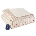 thumbnail image 2 of Thermee Micro Flannel Twin-Size Electric Heated Blanket, Machine Wash & Dry, Timer & Safety Shutoff, 85Lx66W, Birches, 2 of 10