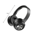 thumbnail image 3 of Noise Canceling Gaming Headset, Hwkond Bluetooth Headphones Over Ear Foldable Wireless And Wired Stereo Headset For Cell Phone PC Soft Earmuff SLight Weight For Prolonged Wearing,Black, 3 of 9