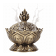 thumbnail image 1 of Quemador De Incienso Cono Flor De Loto Color Bronce Malubero Unidades por pack	1, 1 of 3