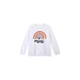 thumbnail image 1 of Diconna Parent-Child Matching Sweatshirt Rainbow Letter Print Loose Pullover, 1 of 9