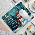 thumbnail image 2 of Snowman 8.3x9.8 Inch Square Non-Slip Rubber Bottom Mouse Pad, Desk Pad, Desk Mat - Printed Design for Office and Gaming, 2 of 6