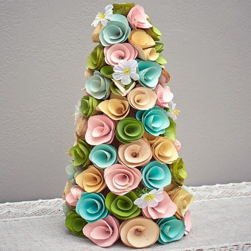Wood Curl Easter Decor AccentsTree
