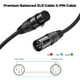 thumbnail image 5 of Cable XLR NUOSIYA de 0,9 m, 4 paquetes de micrófonos balanceados macho a hembra, 5 of 6