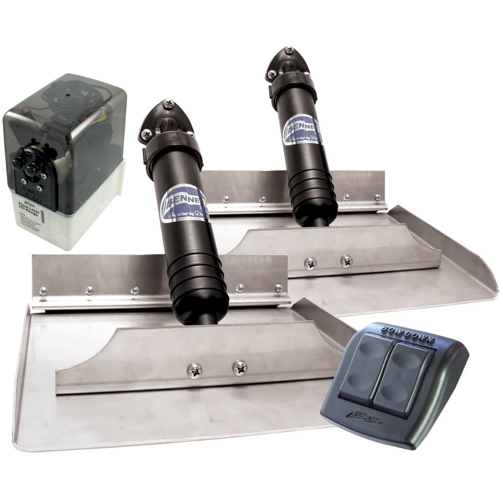 1212E Hydraulic Trim Tab Set with EuroStyle Control 12" x 12