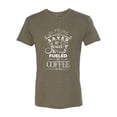 thumbnail image 2 of Wild Bobby Saved By Jesus Fueled By Coffee Inspirational/Christian Men Premium Tri Blend Tee, Military Green, Large, 2 of 5