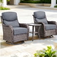 thumbnail image 3 of Outdoor Rattan Chair Cushions, Waterproof Patio Chair Replacement Cushions, 6in Thick Seat Back Cushion for Deck Yard and Poolside（Gray）, 3 of 6
